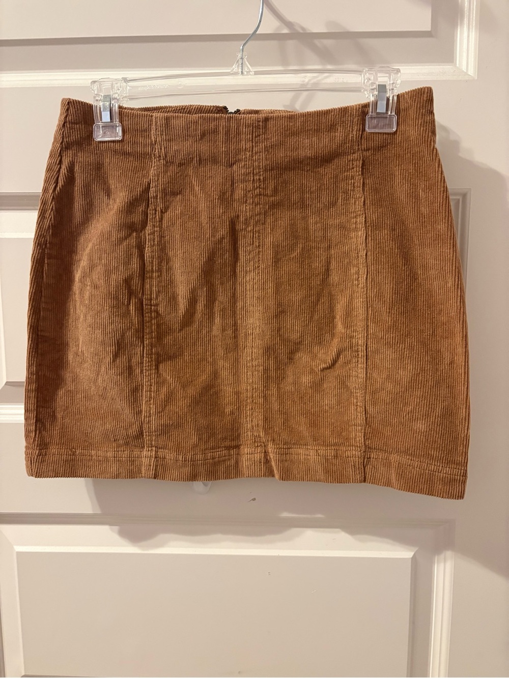 Corduroy Mini Skirt - Brown